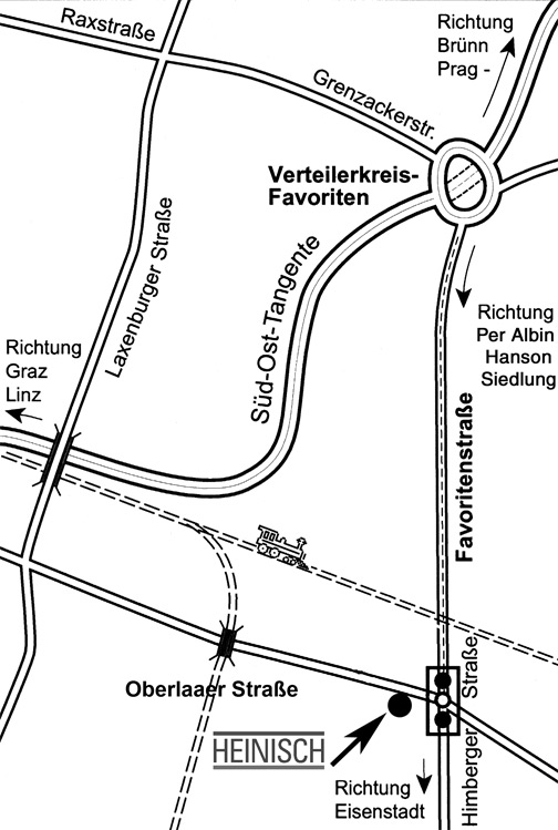 Heinisch Ges.m.b.H.; Oberlaaer Strae 231; A-1100 Wien - Lageplan